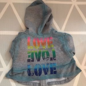 Flowers by Zoe zip up hoodie. Sz 2t LOVE